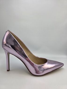 Sam Edelman Metallic Lilac Purple Pointed Toe Stiletto Pumps 8.5 Near Perfect ✨